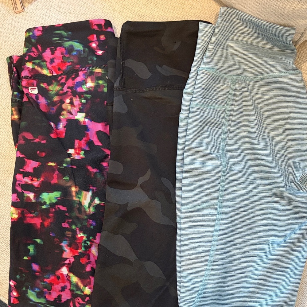 Colorful and Camouflage Leggings Set